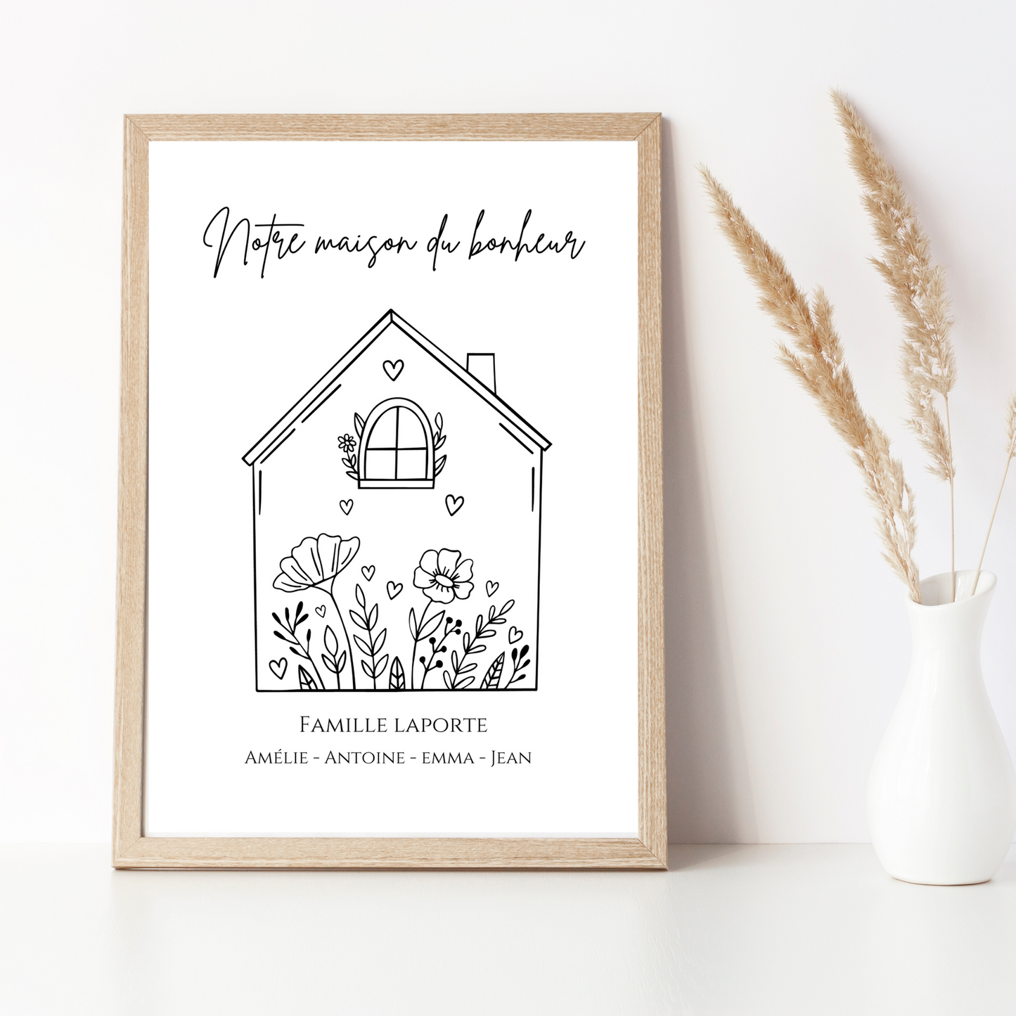thumbnail image 2 of Poster Personnalisé "Notre Maison 2 of 10