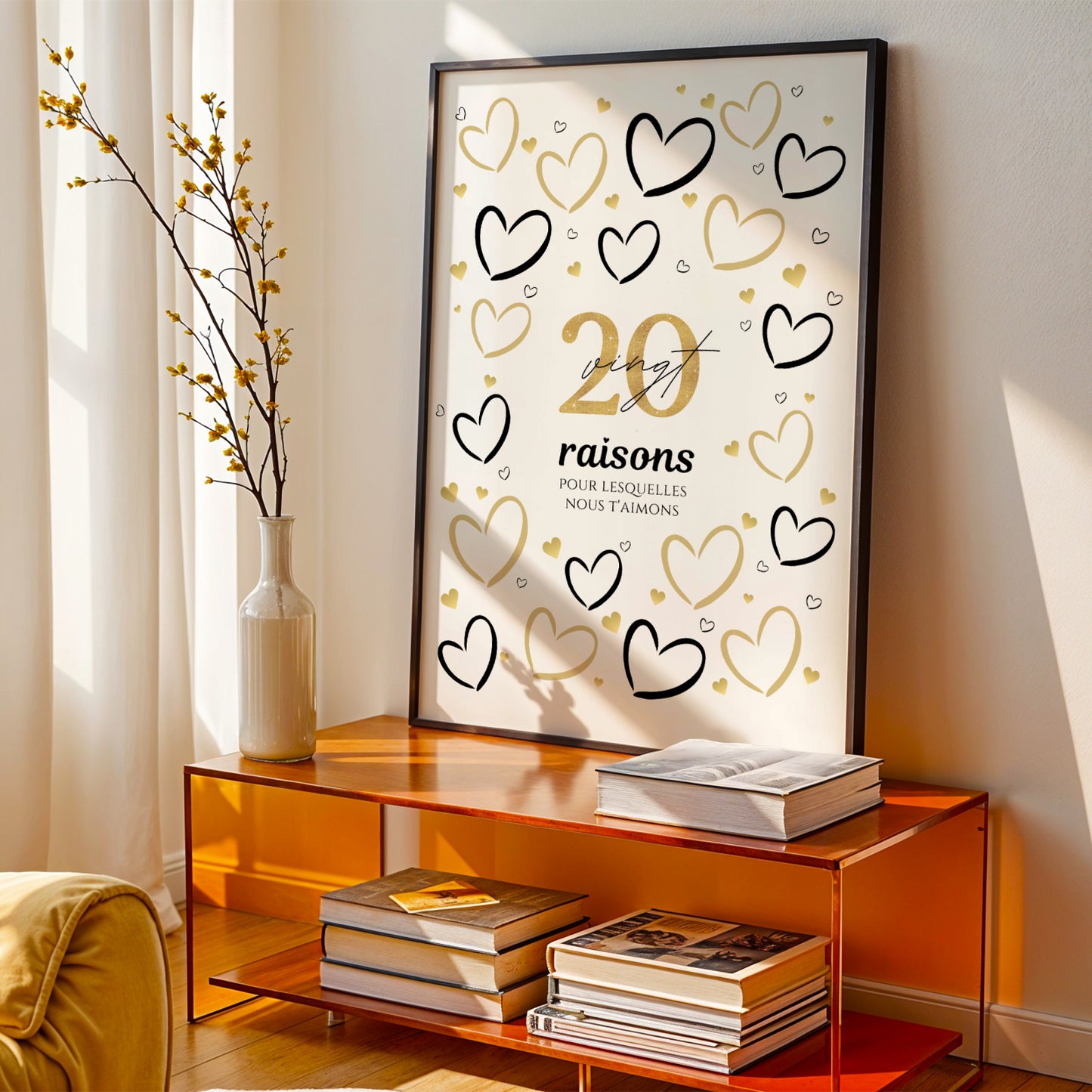 Anniversaire 20 ans - Affiche raisons pour lesquelles nous t’aimons