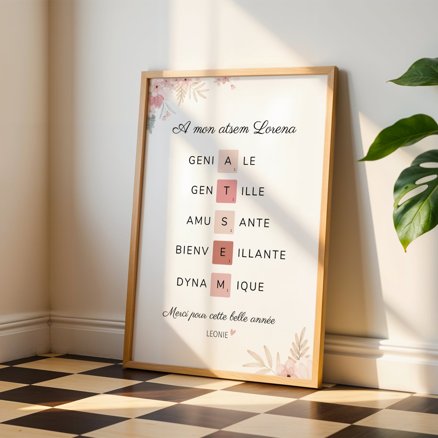 Affiche atsem personnalisée - Affiche atsem  définition - affiche qualité atsem - cadeau atsem  par Le Temps des Paillettes