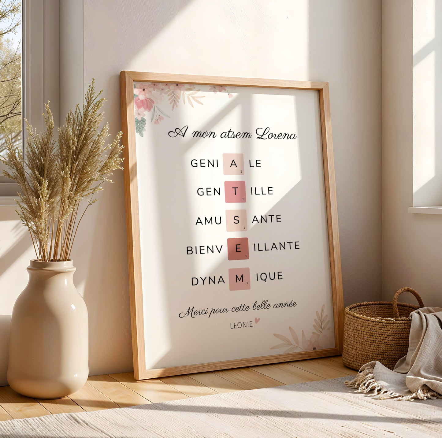 Affiche atsem personnalisée - Affiche atsem  définition - affiche qualité atsem - cadeau atsem  par Le Temps des Paillettes