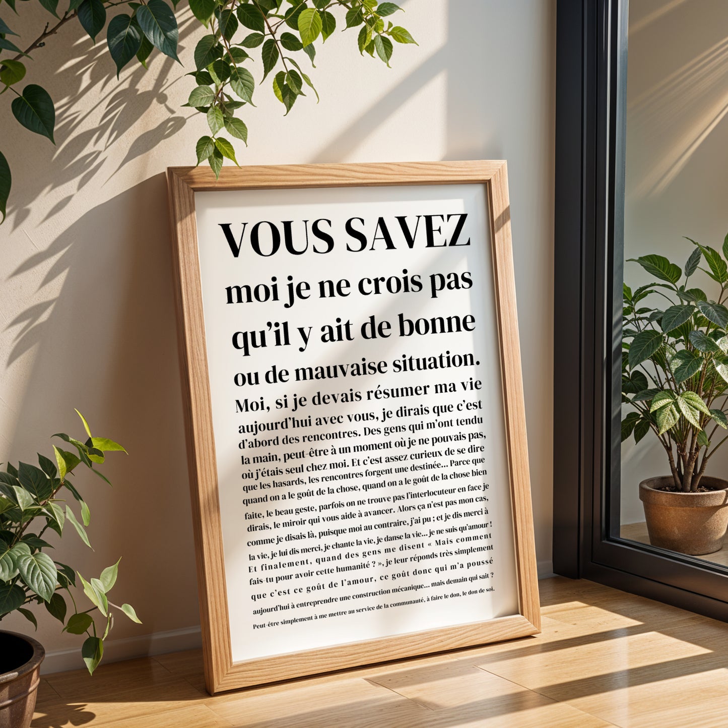 affiche texte humoristique film culte déco