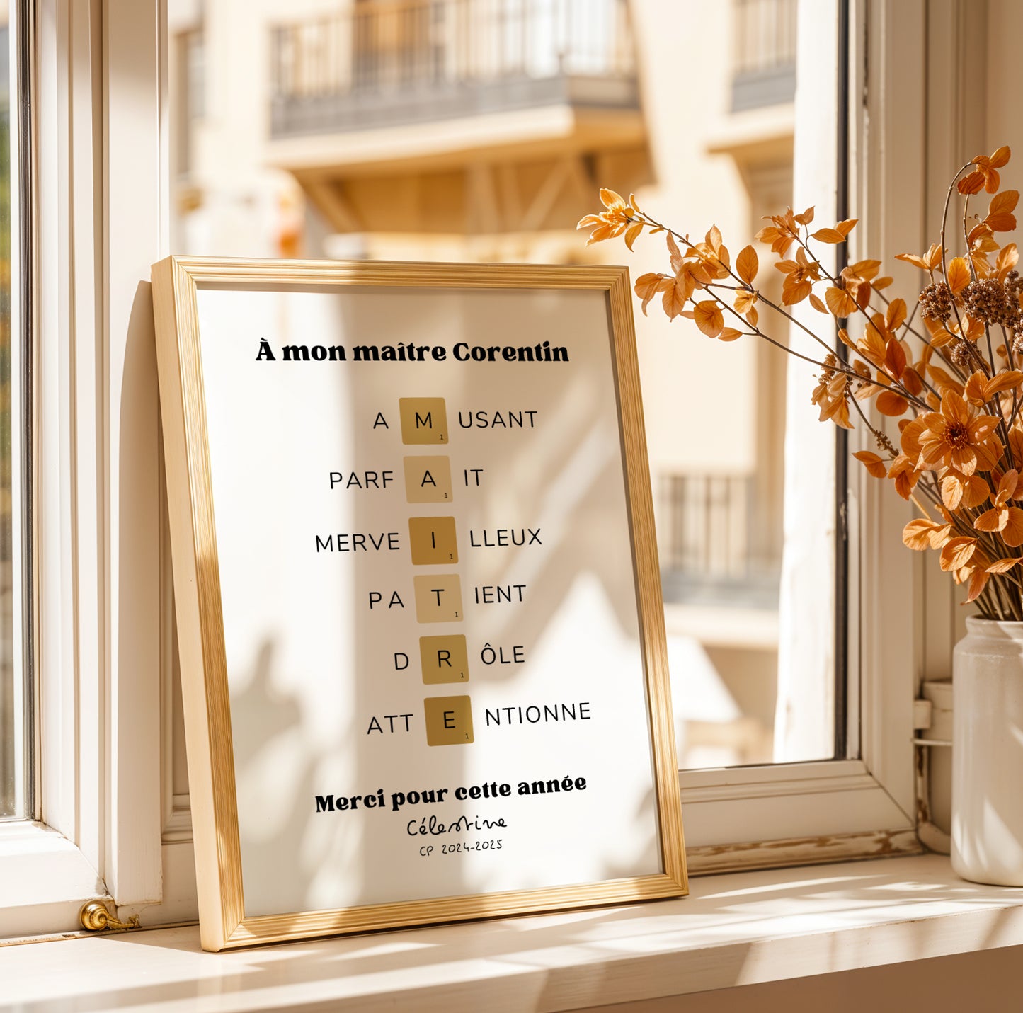 Affiche maître personnalisée - Affiche maître définition - affiche qualité maître  par Le Temps des Paillettes