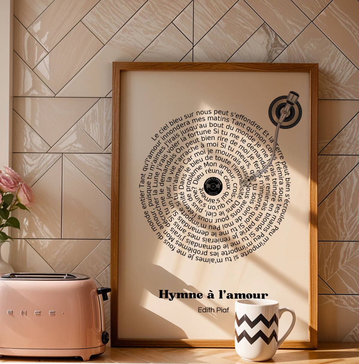 Affiche Personnalisée de Paroles de Vinyle - Cadeau Musical Unique - Image 2