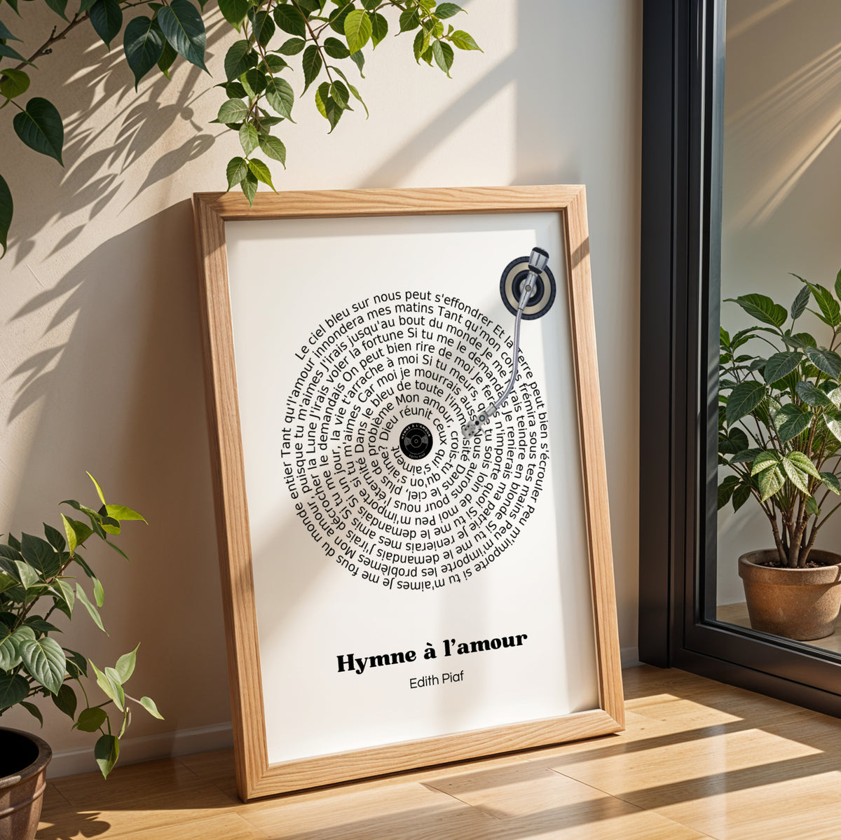 Affiche Personnalisée de Paroles de Vinyle - Cadeau Musical Unique - Image 3