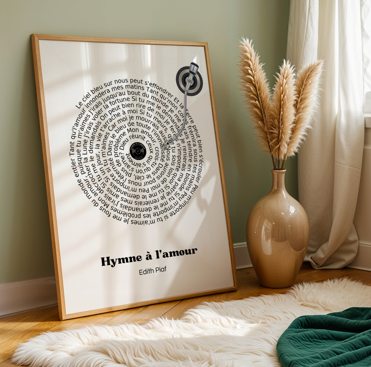 Affiche Personnalisée de Paroles de Vinyle - Cadeau Musical Unique - Image 4