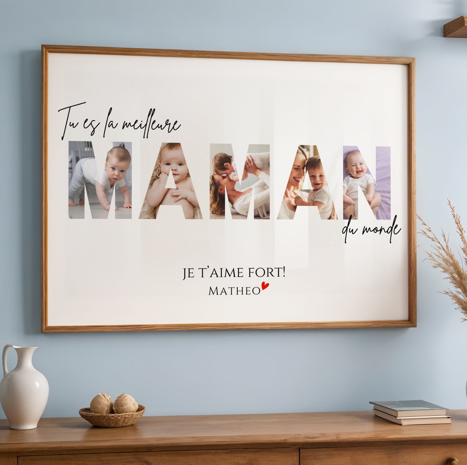 Affiche personnalisée pour maman avec photos – Cadeau unique pour la Fête des Mères - Image 4