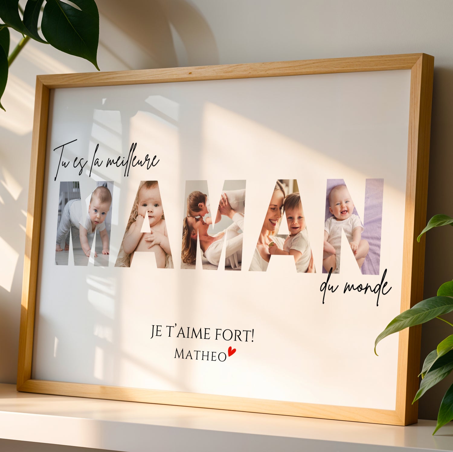 Affiche personnalisée pour maman avec photos – Cadeau unique pour la Fête des Mères - Image 5
