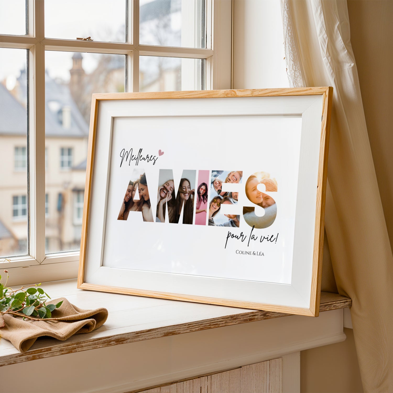 Affiche amies personnalisée photos - cadeau personnalisée BFF Meilleures amies - Image 3