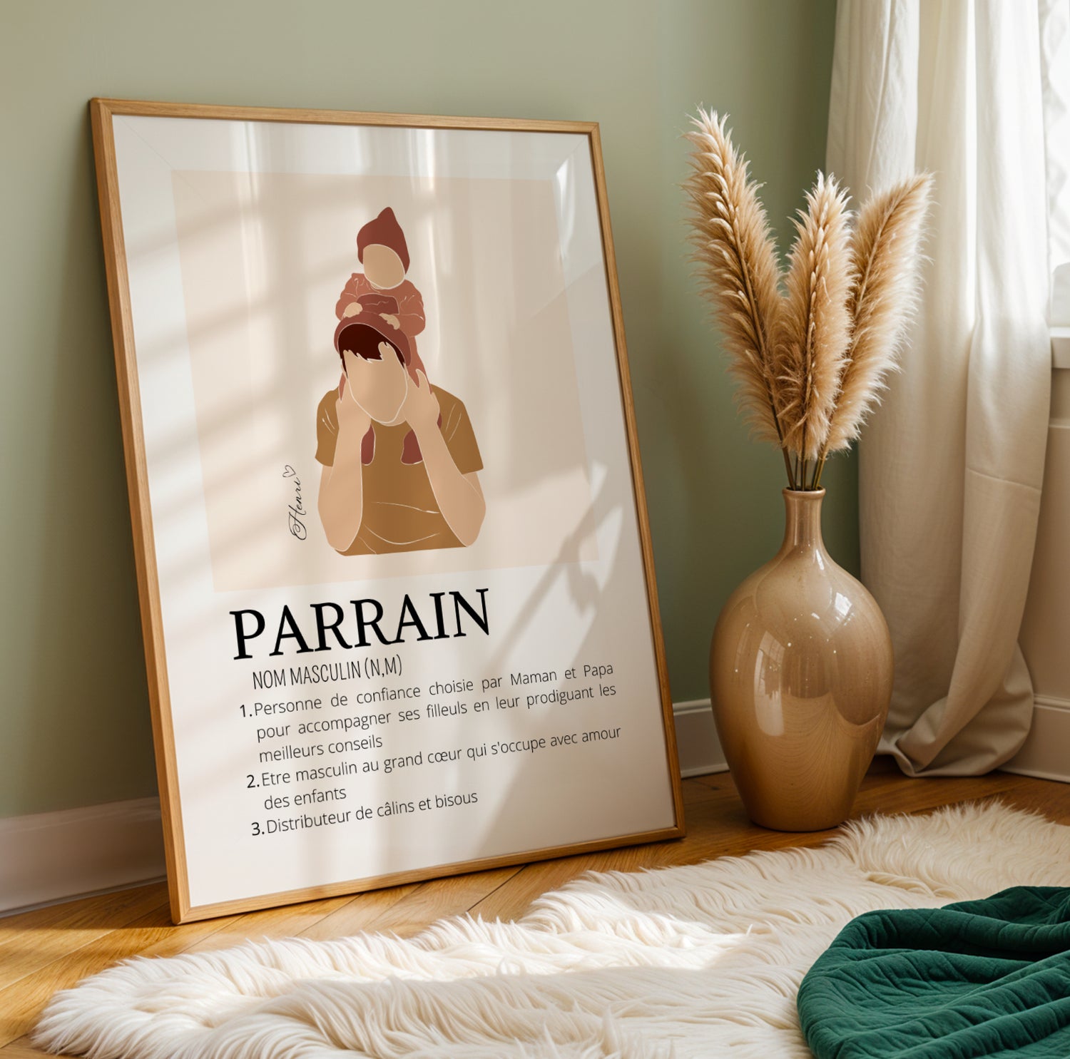 Affiche Parrain Personnalisée | Demande Originale et Cadeau Unique - Image 3