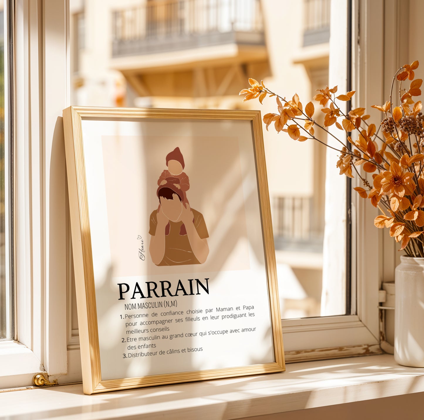 Affiche Parrain Personnalisée | Demande Originale et Cadeau Unique - Image 4