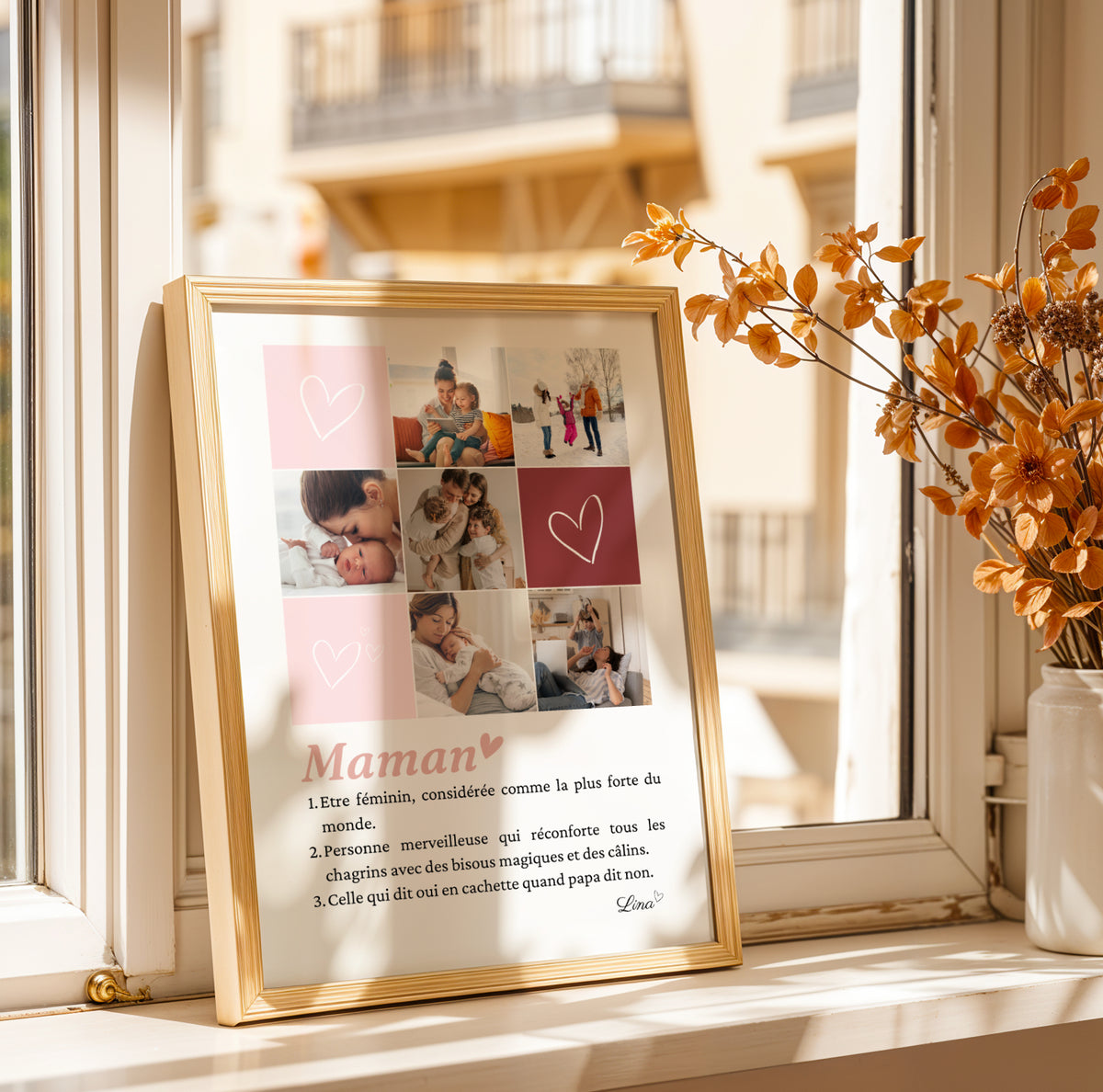 Affiche Photo Maman, Poster Souvenir Unique - Cadeau Fête des Mères Personnalisé - Image 7