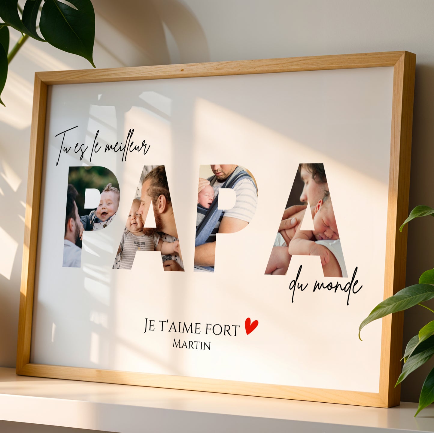 Affiche Personnalisée pour Papa avec Photos – Cadeau Unique Fête des Pères - Image 3