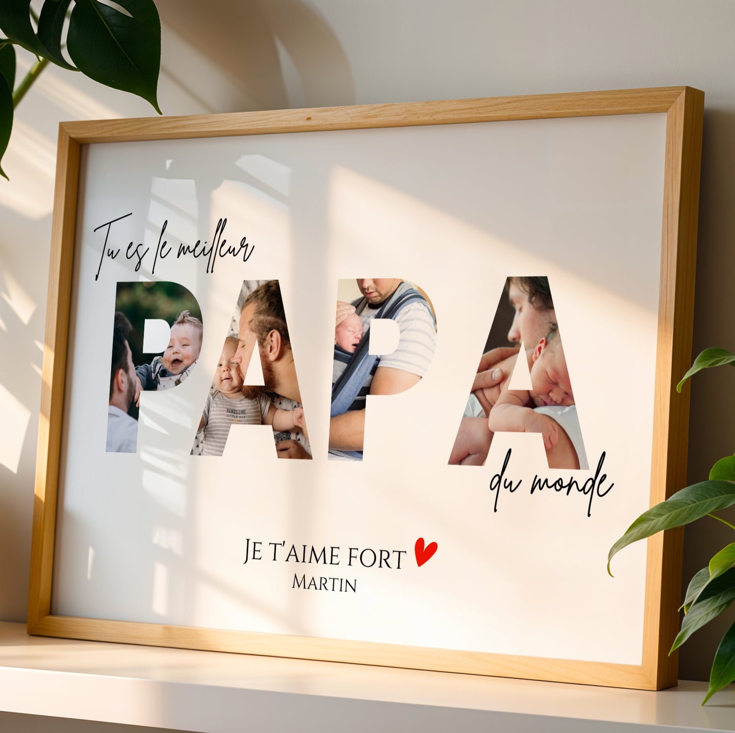 Affiche Personnalisée pour Papa avec Photos – Cadeau Unique Fête des Pères - Image 3