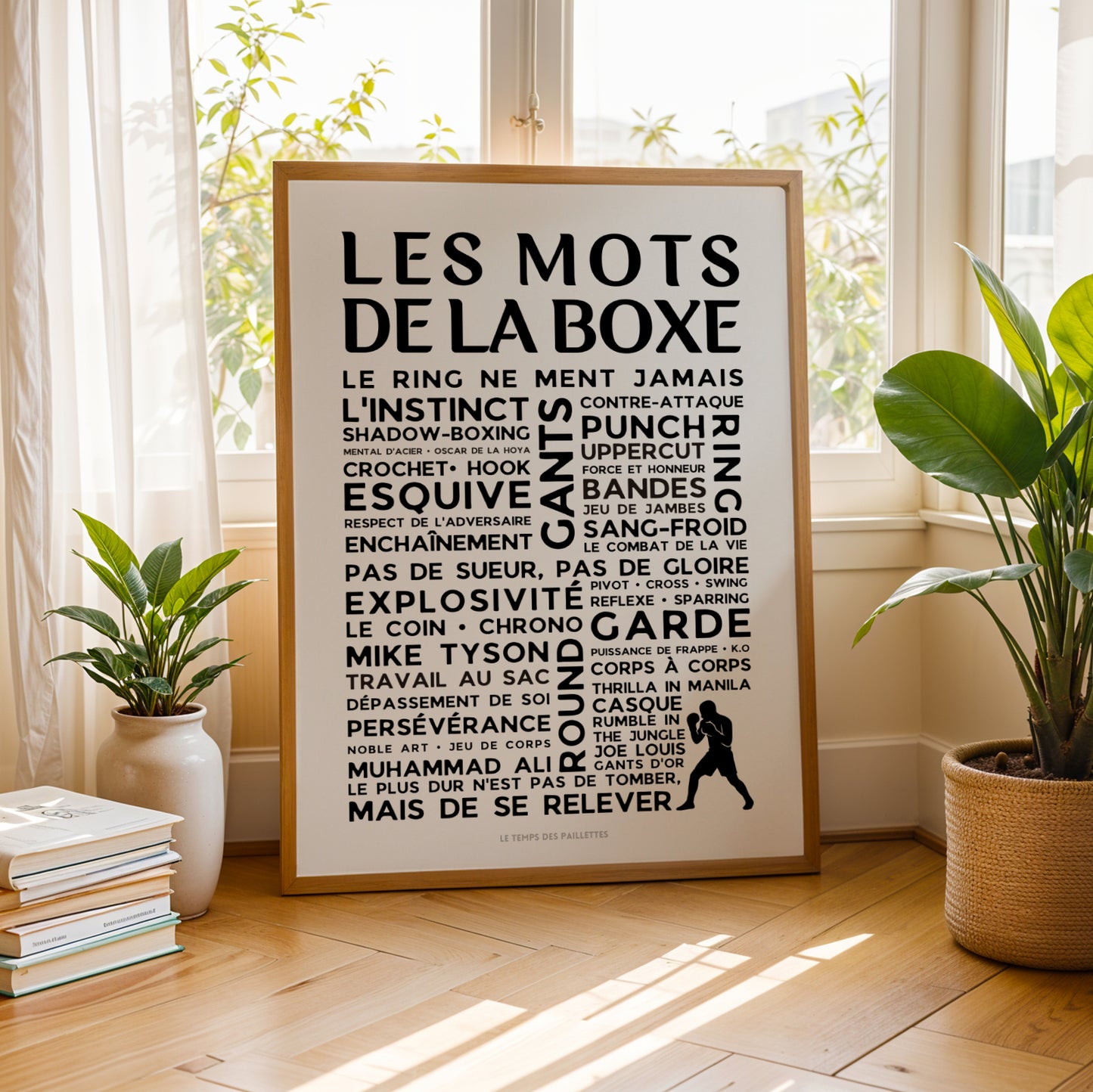 Affiche La Boxe - Poster mots et expressions de Boxe