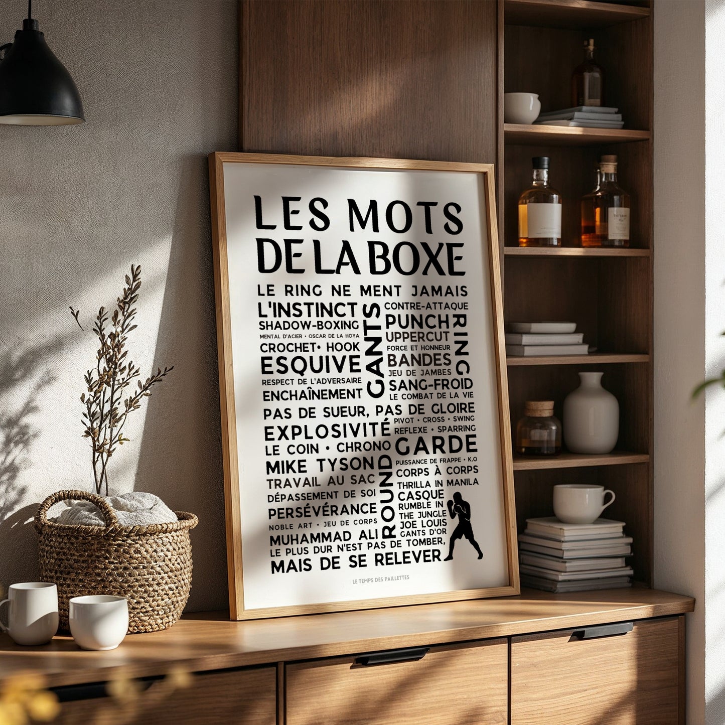 Affiche La Boxe - Poster mots et expressions de Boxe