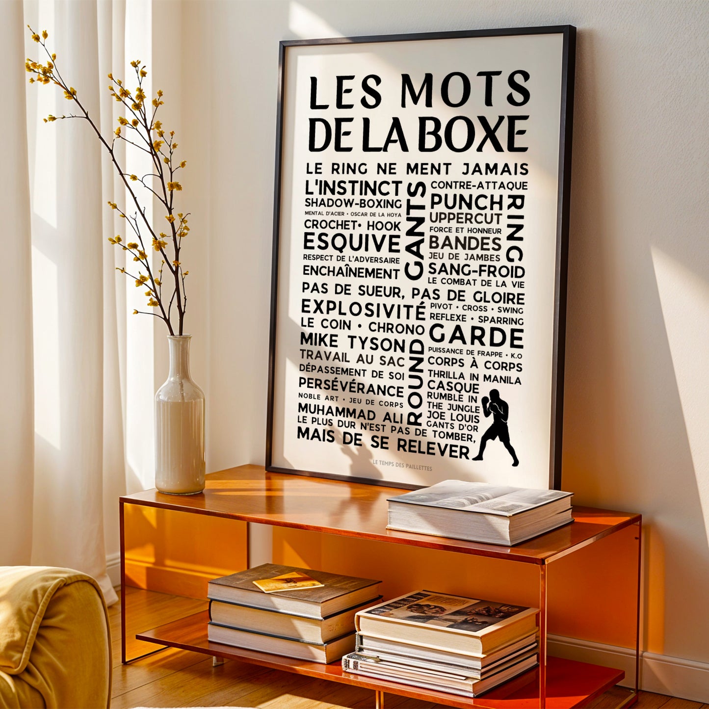 Affiche La Boxe - Poster mots et expressions de Boxe
