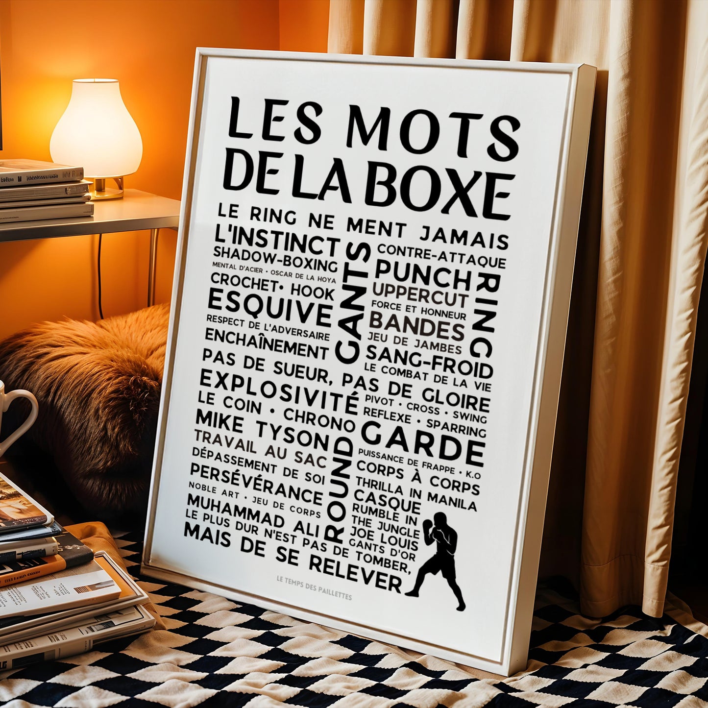 Affiche La Boxe - Poster mots et expressions de Boxe