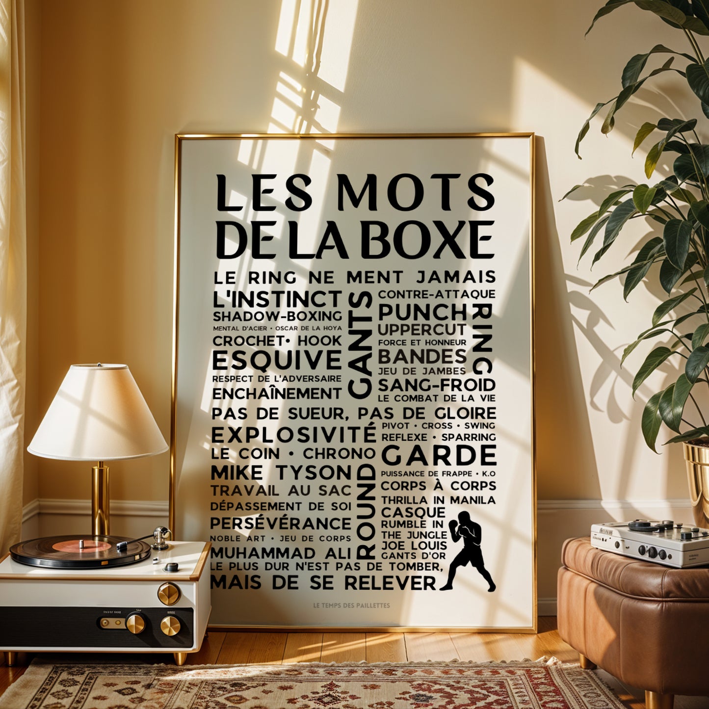Affiche La Boxe - Poster mots et expressions de Boxe