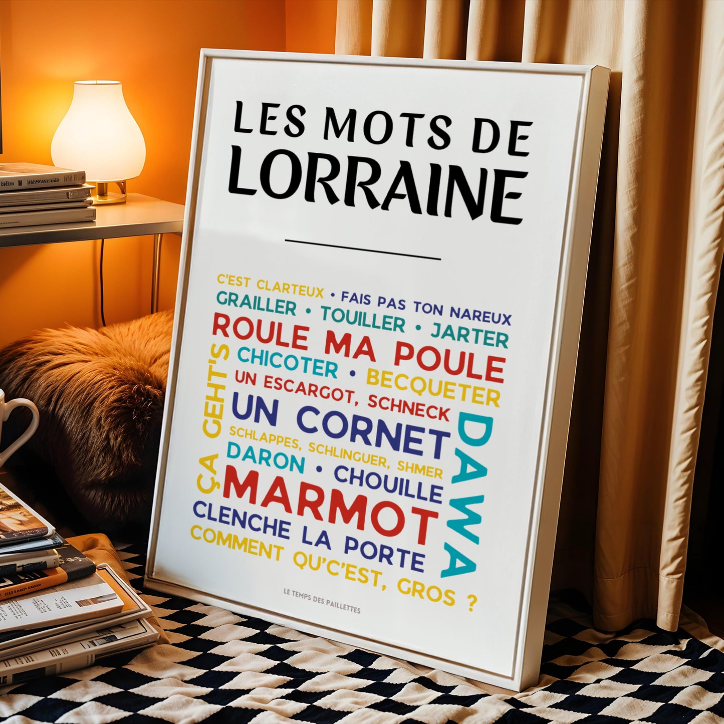 affiche dialecte lorraine décoration murale moderne