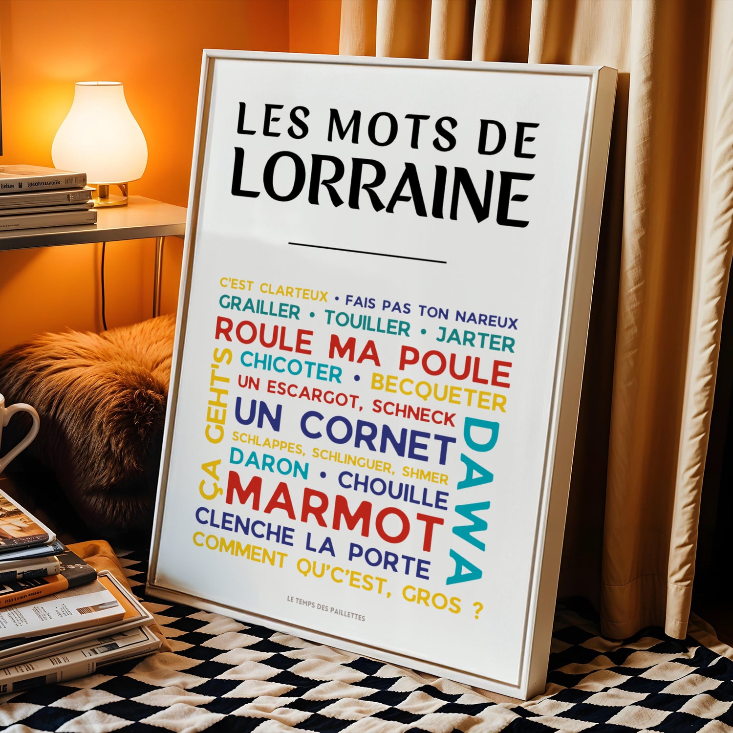 affiche dialecte lorraine décoration murale moderne