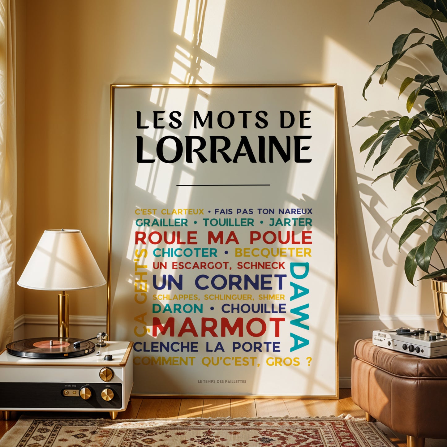affiche expressions régionales lorraine design minimaliste