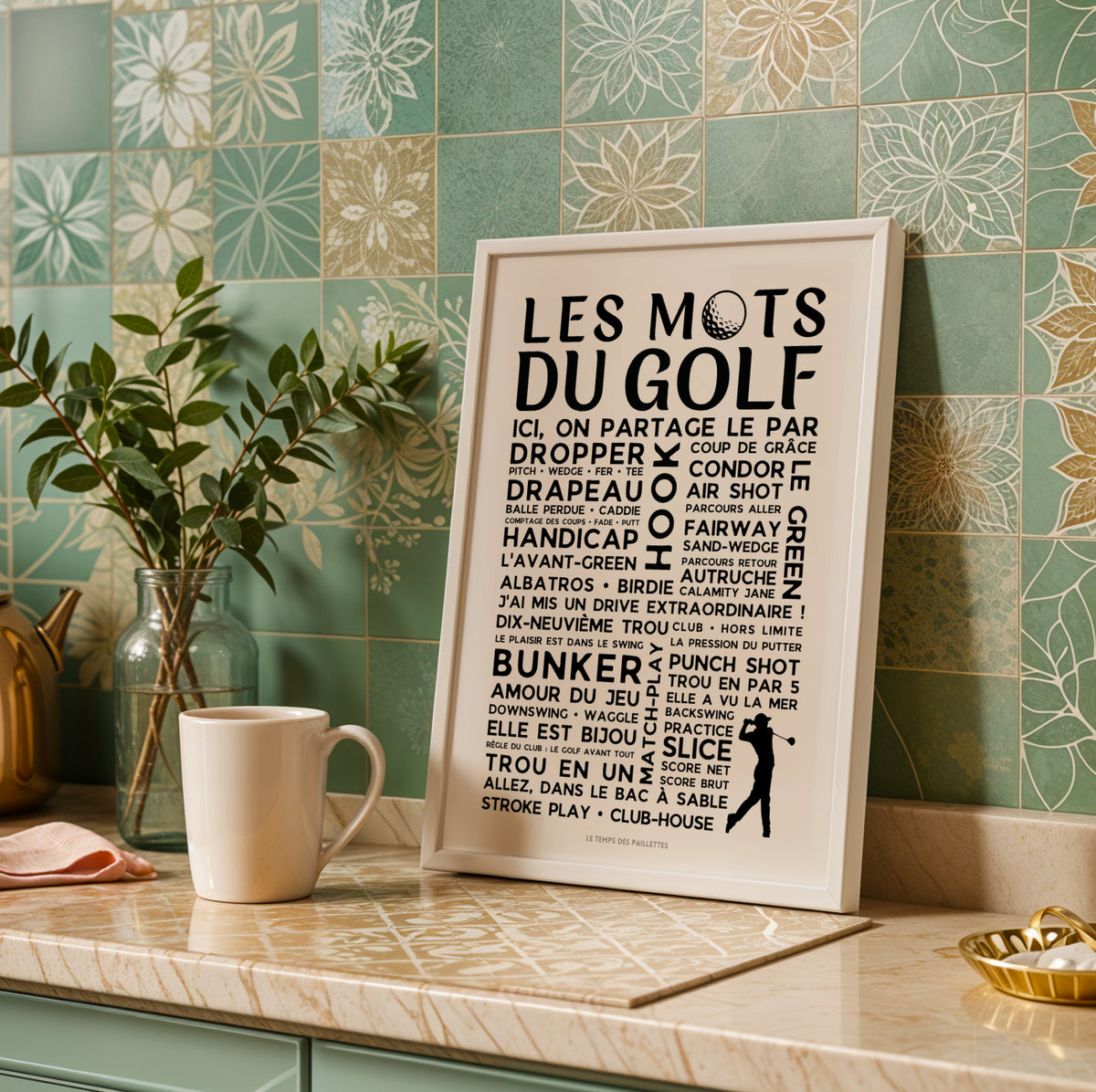 Affiche "Les Mots du Golf" – Le Cadeau Idéal pour les Passionnés de Green - Image 2