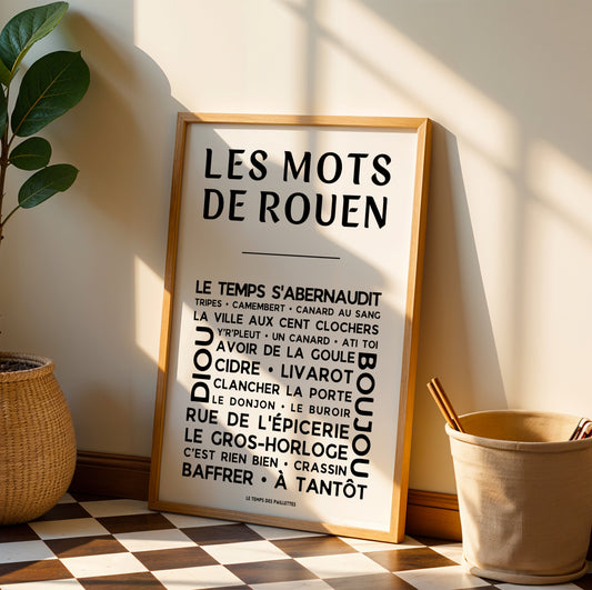 affiche boujou y rpleut normandie décoration murale