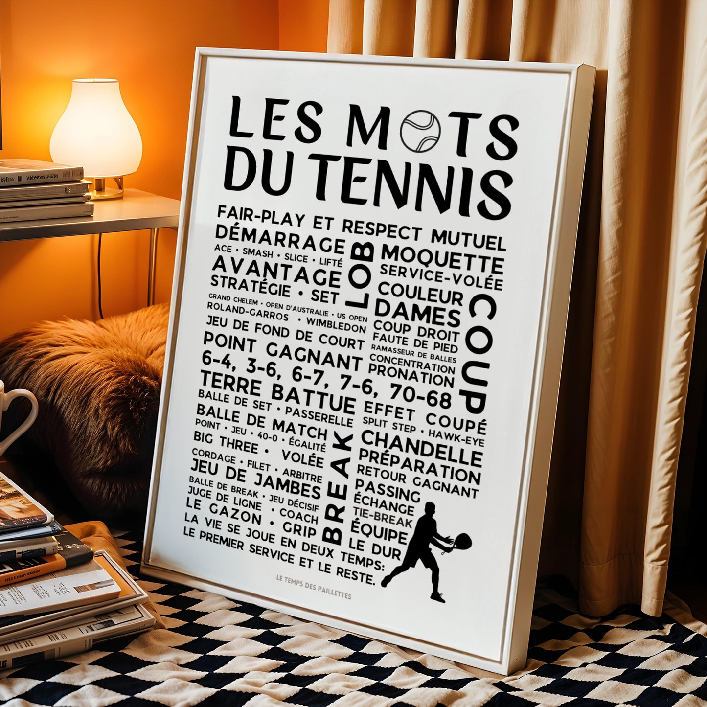 Affiche tennis - Affiche mots et expressions du tennis - Image 2