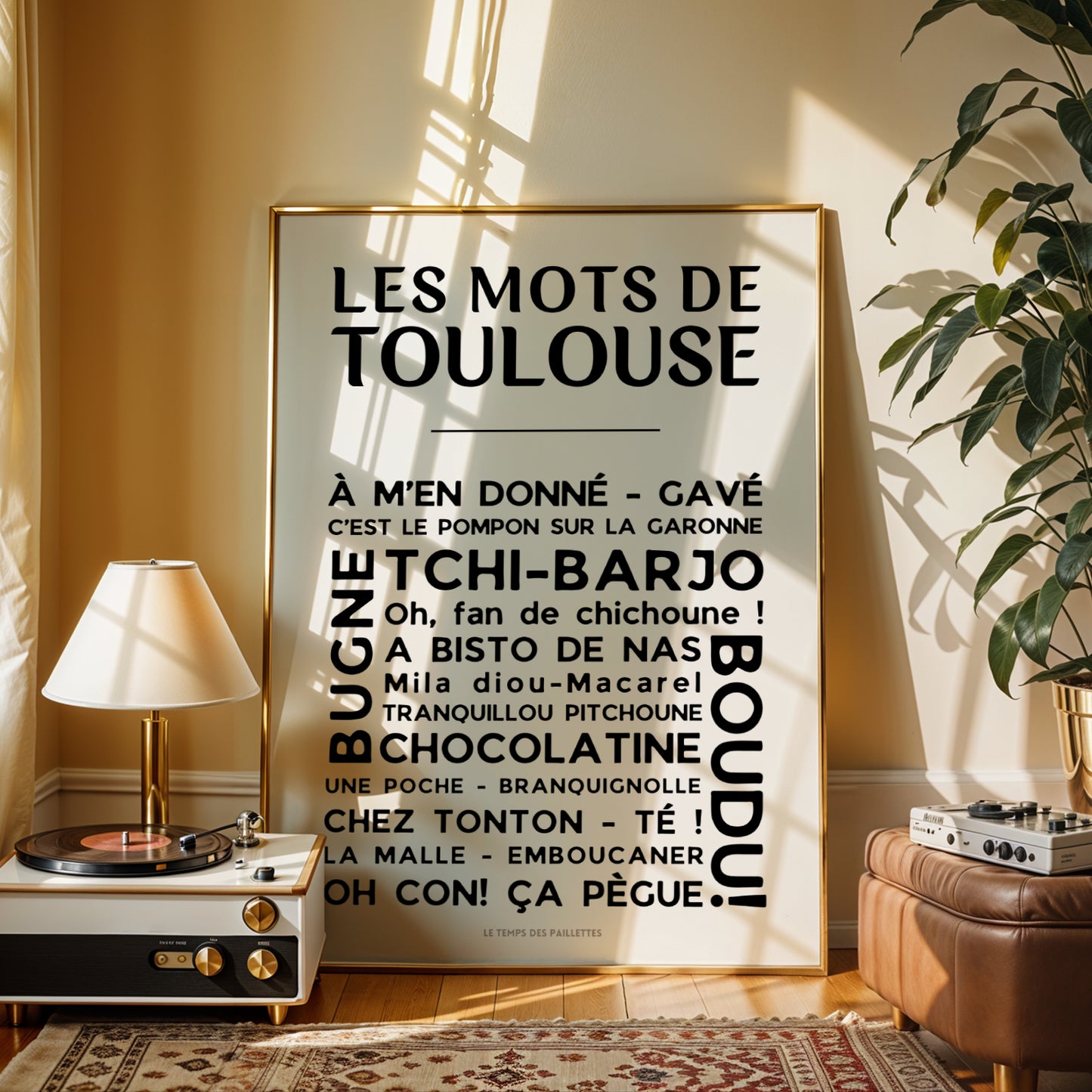 affiche expressions toulouse décoration murale occitanie mots toulousains
