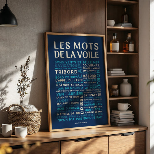 Affiche La Voile - Poster mots et expressions de la Voile