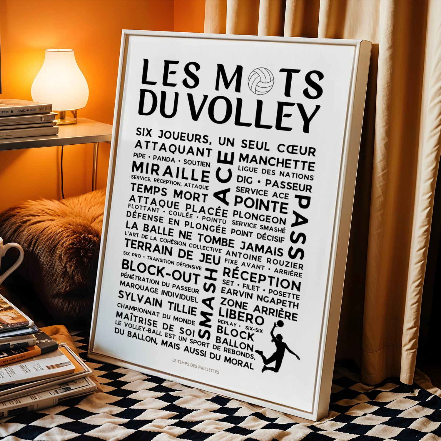 Affiche Le Volley-ball - Poster mots et expressions du Volley - Image 3