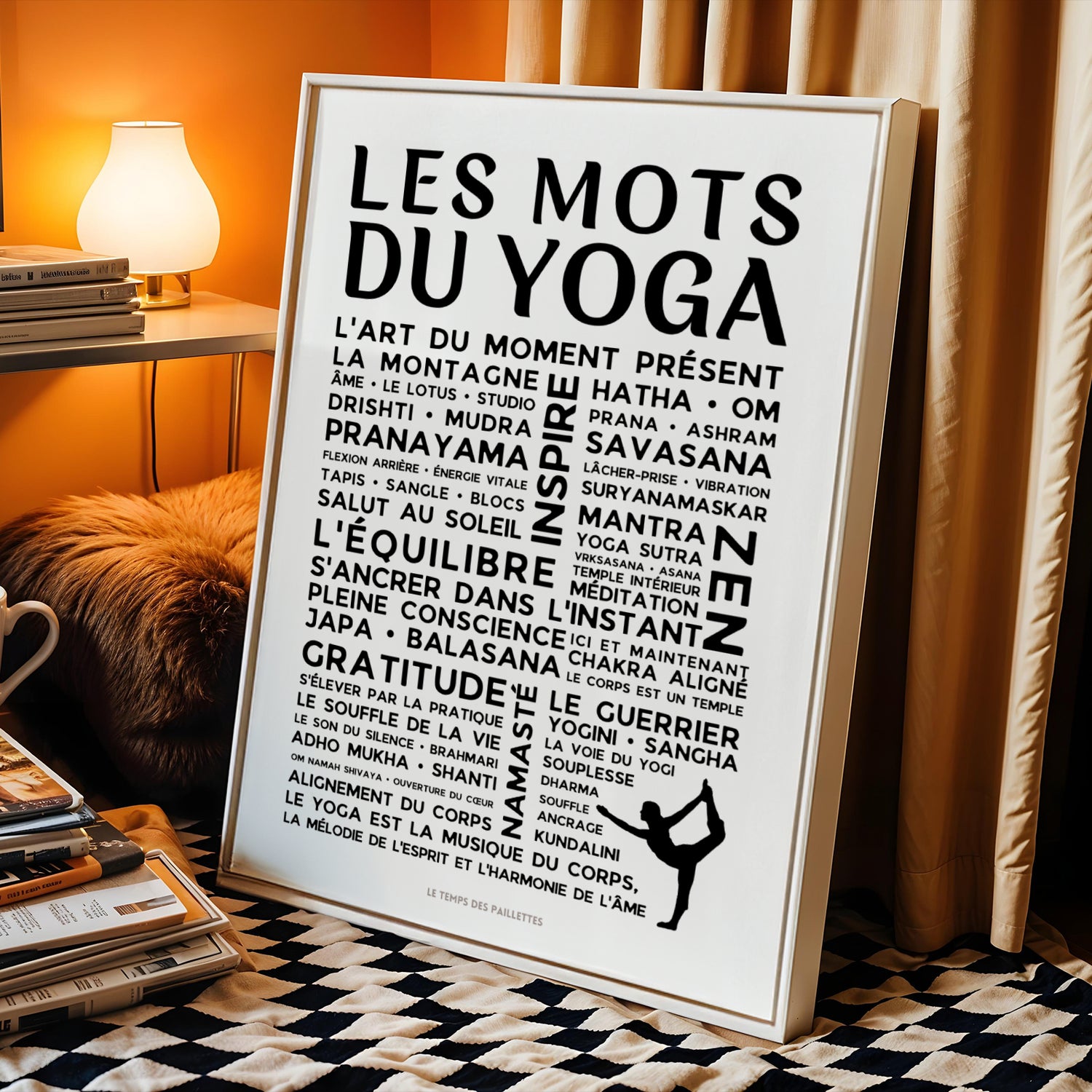 Affiche Le Yoga - Poster mots et expressions du Yoga - Image 4
