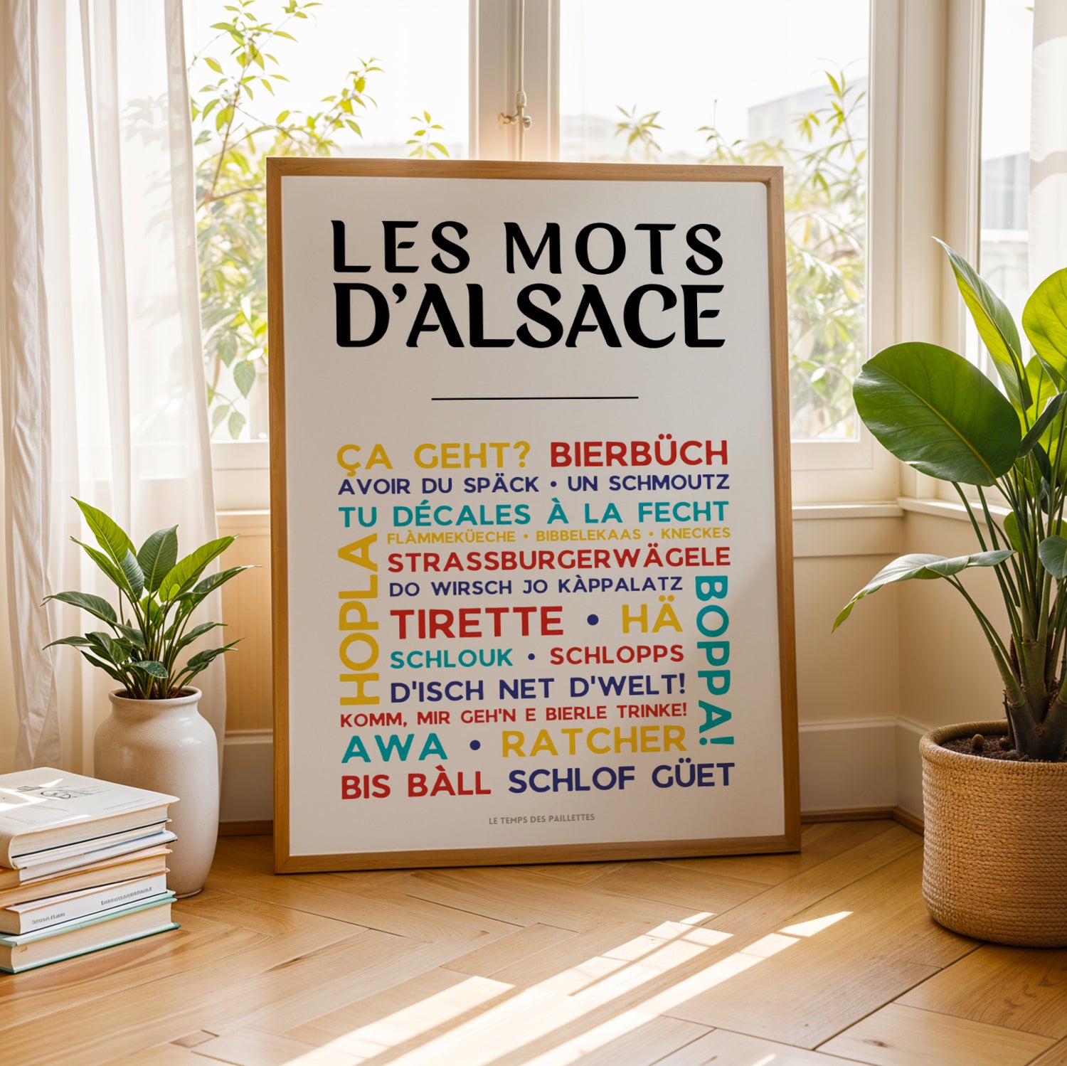 affiche langue alsacienne design typographique moderne
