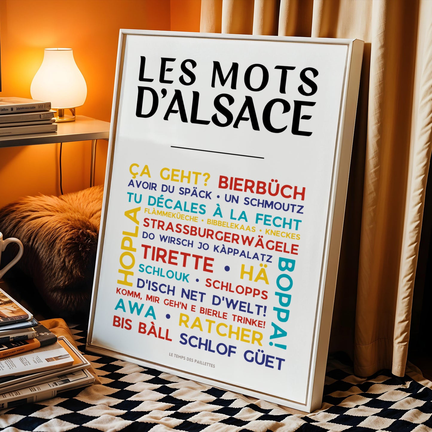 affiche culture alsace décoration intérieure régionale