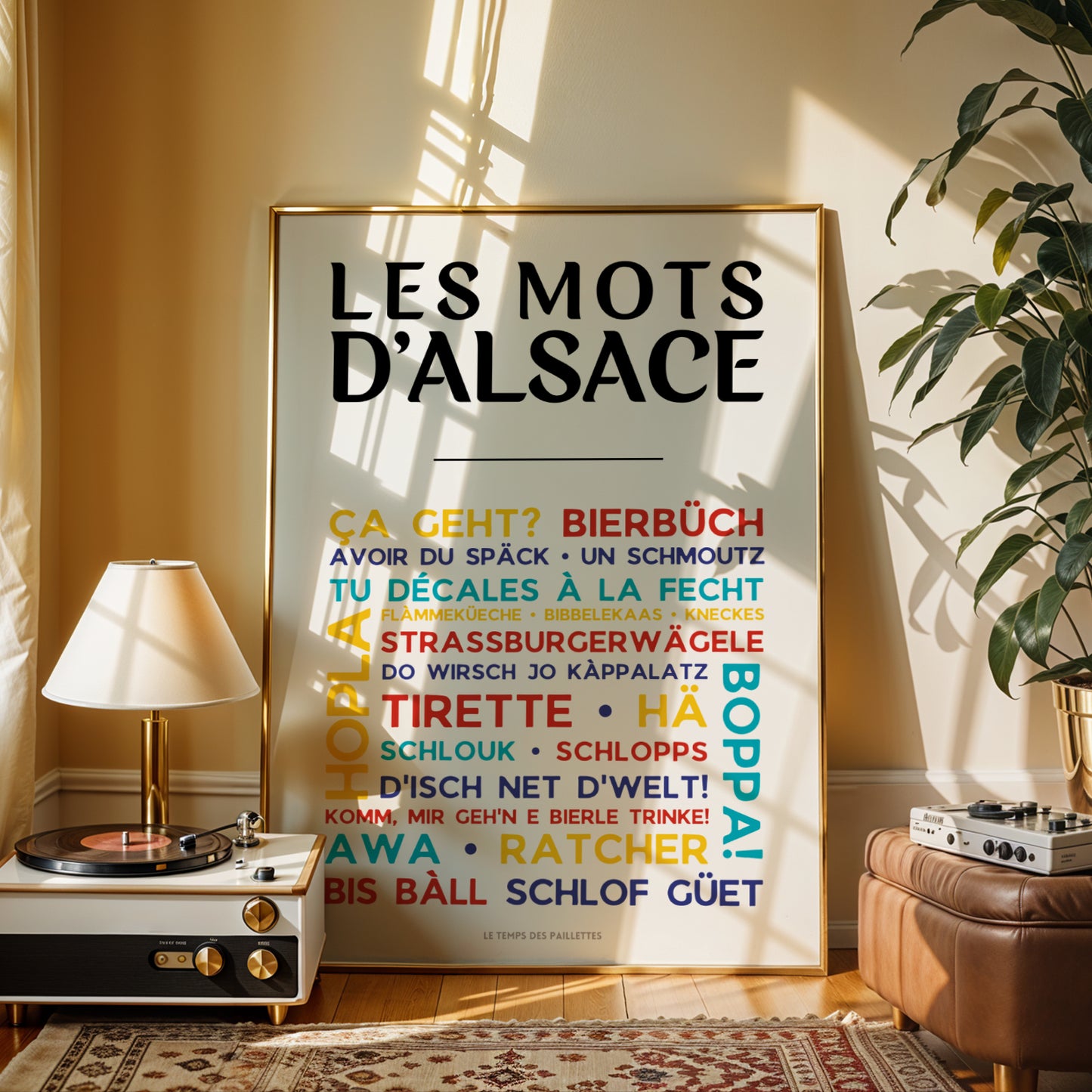affiche cadeau alsace idée déco originale