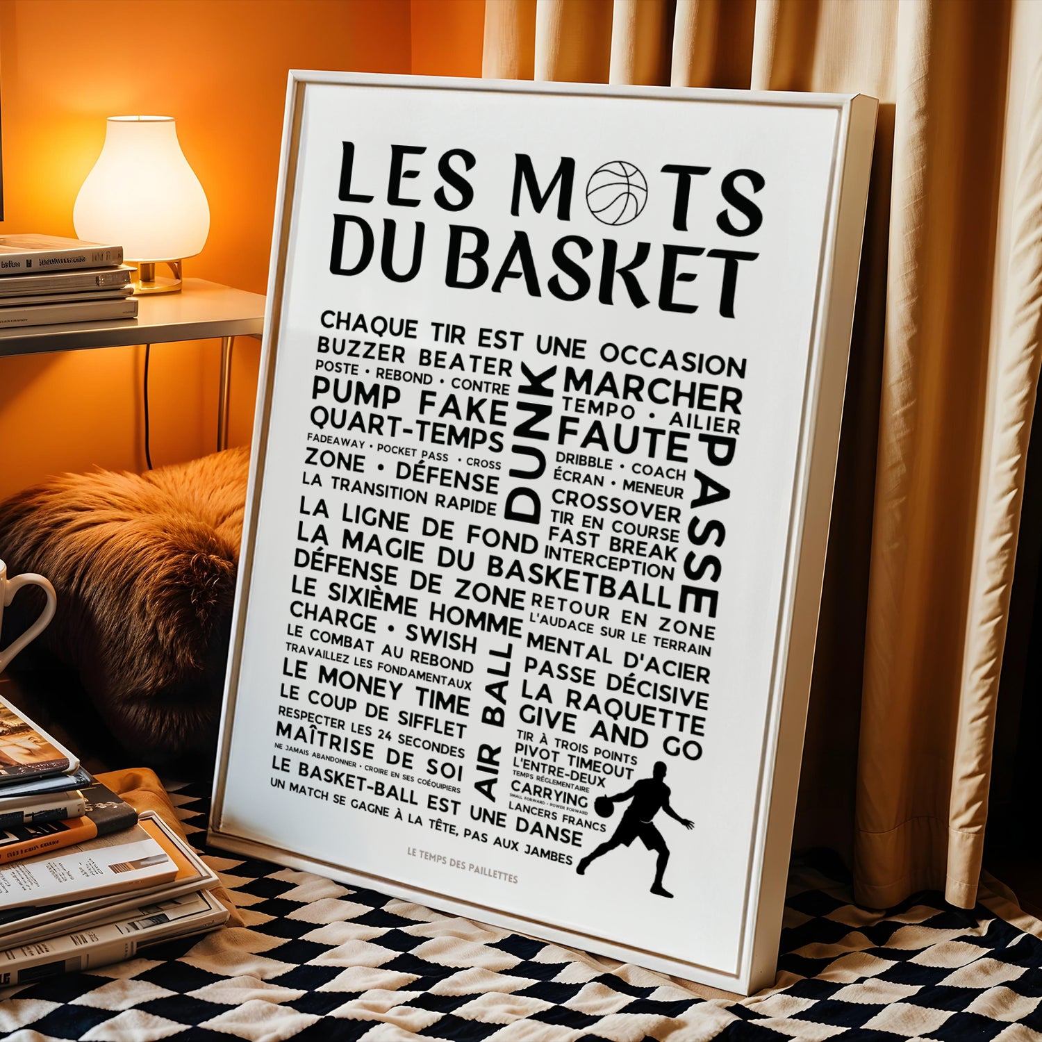 Affiche Le basket   - Poster mots et expressions baskeball - Image 3
