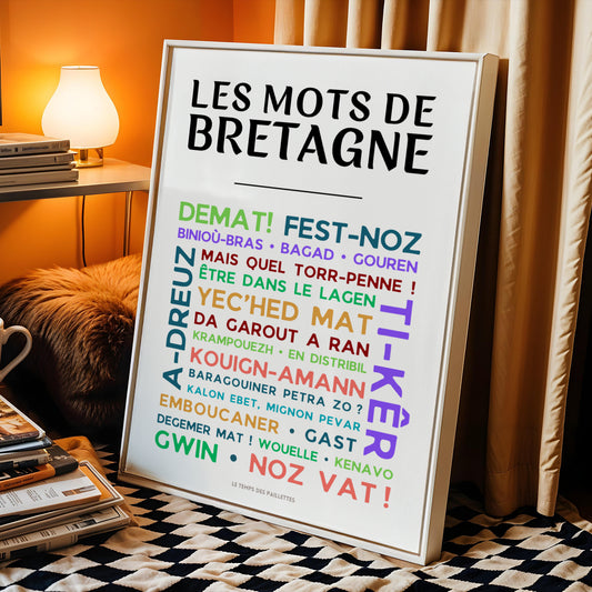 affiche kenavo demat bretagne décoration murale