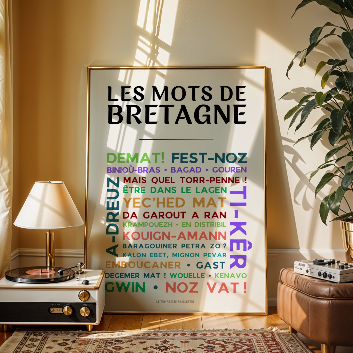 affiche langue bretonne design minimaliste breizh