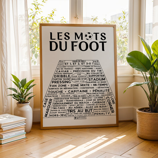 Affiches les mots du foot - Poster Terrain de Foot