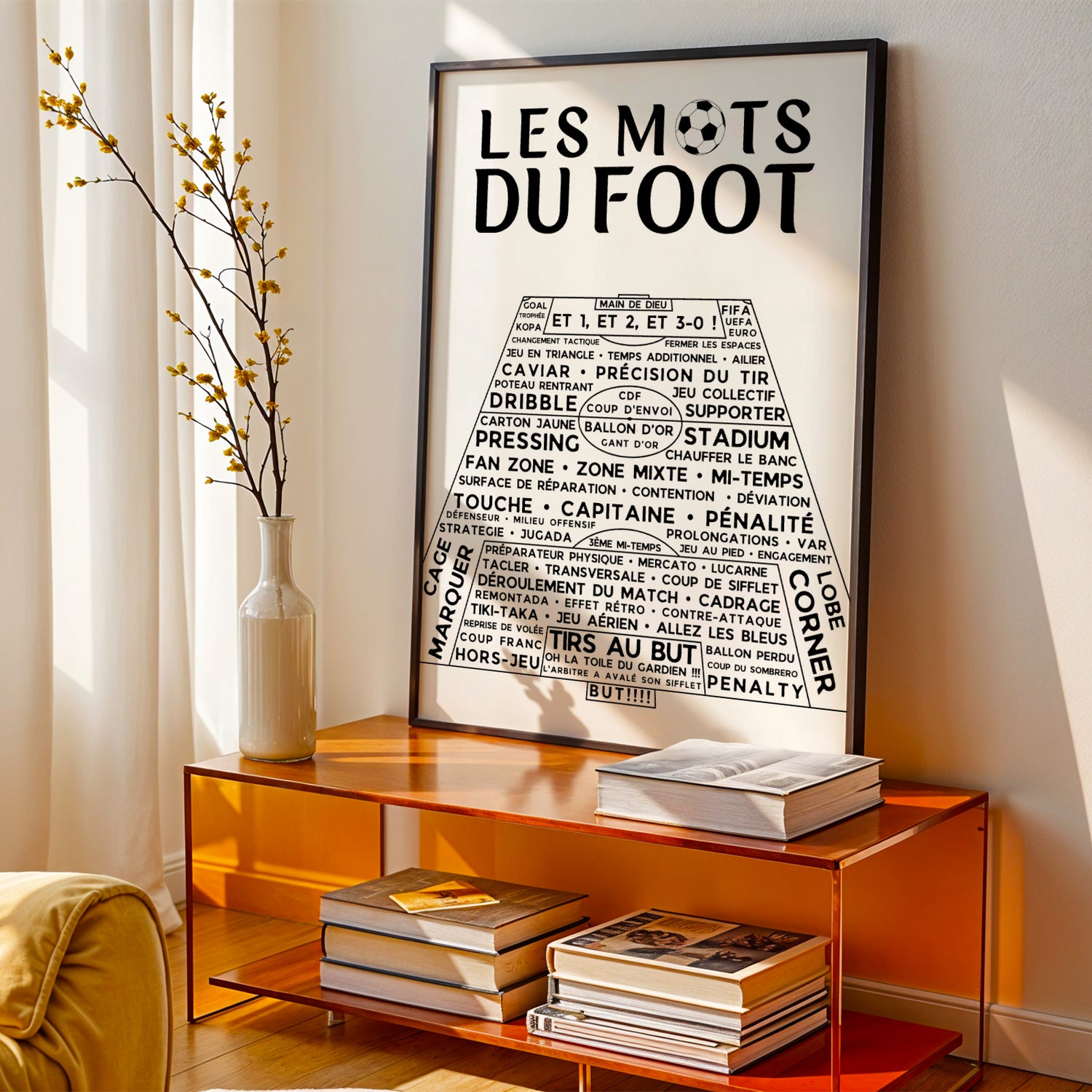 Affiches les mots du foot - Poster Terrain de Foot - Image 1