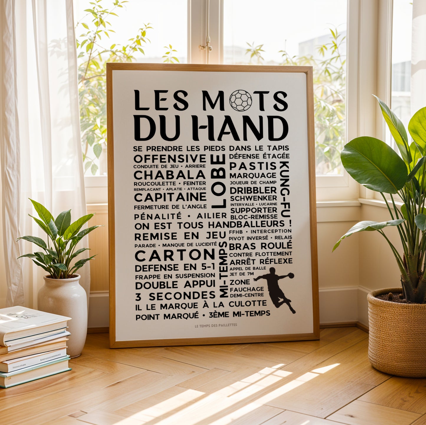 Affiche Les mots du Hand - Affiche de sport - Image 1