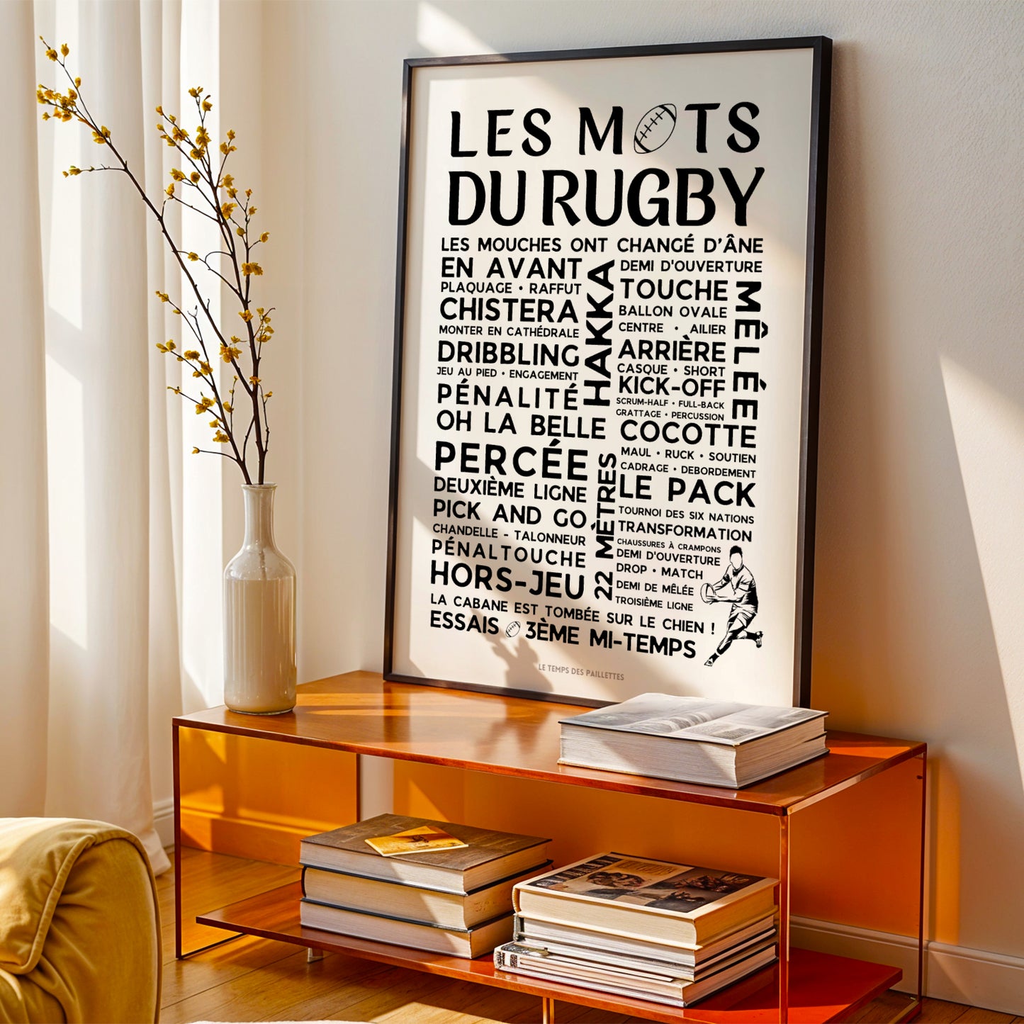 Affiches les mots du rugby - Poster rugby  par Le Temps des Paillettes - Image 3