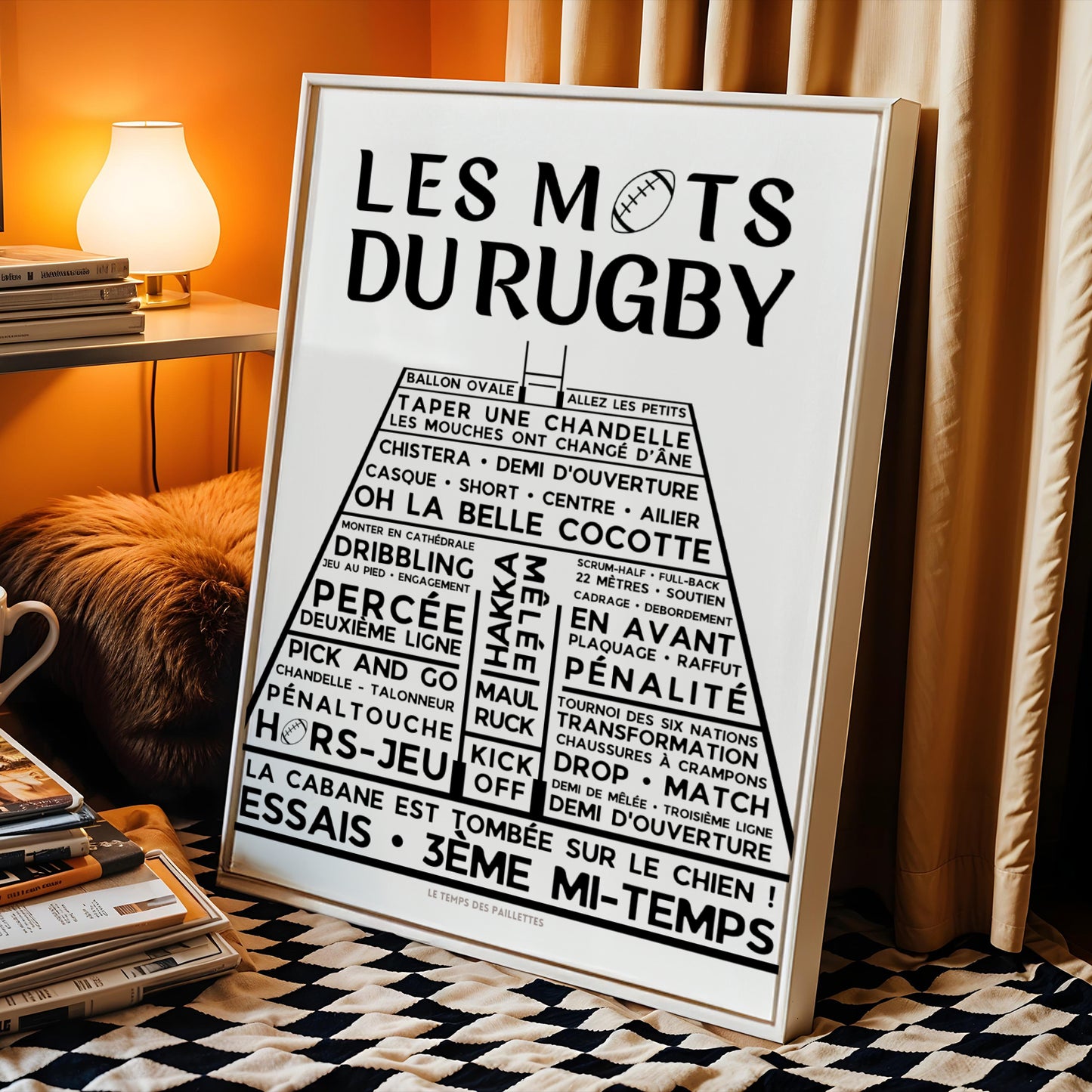 Affiches les mots du rugby - Poster Terrain de rugby - Image 5