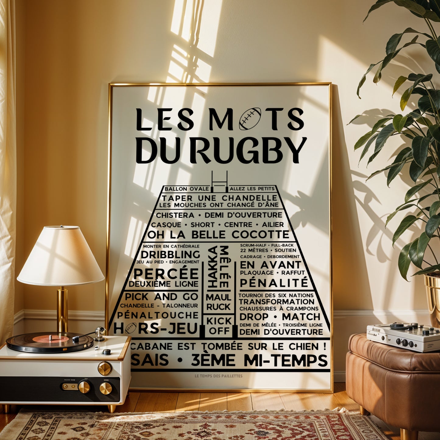 Affiches les mots du rugby - Poster Terrain de rugby - Image 6