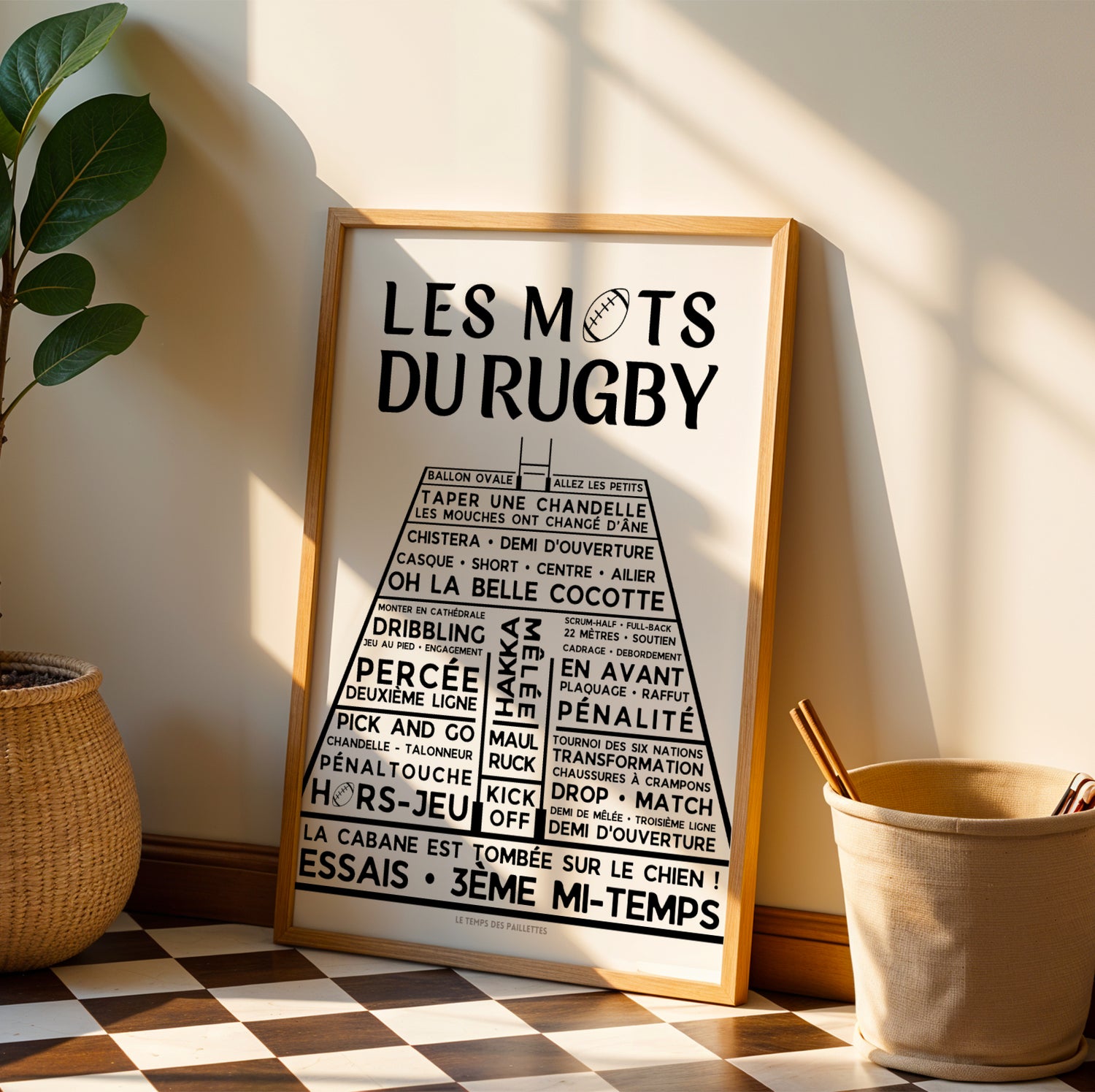 Affiches les mots du rugby - Poster Terrain de rugby - Image 7