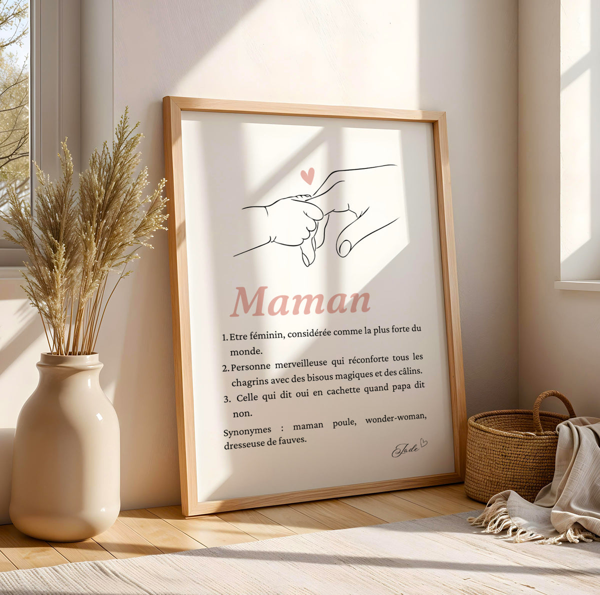 Affiche Définition Maman personnalisée - Cadeau Fête des Mères - - Image 4