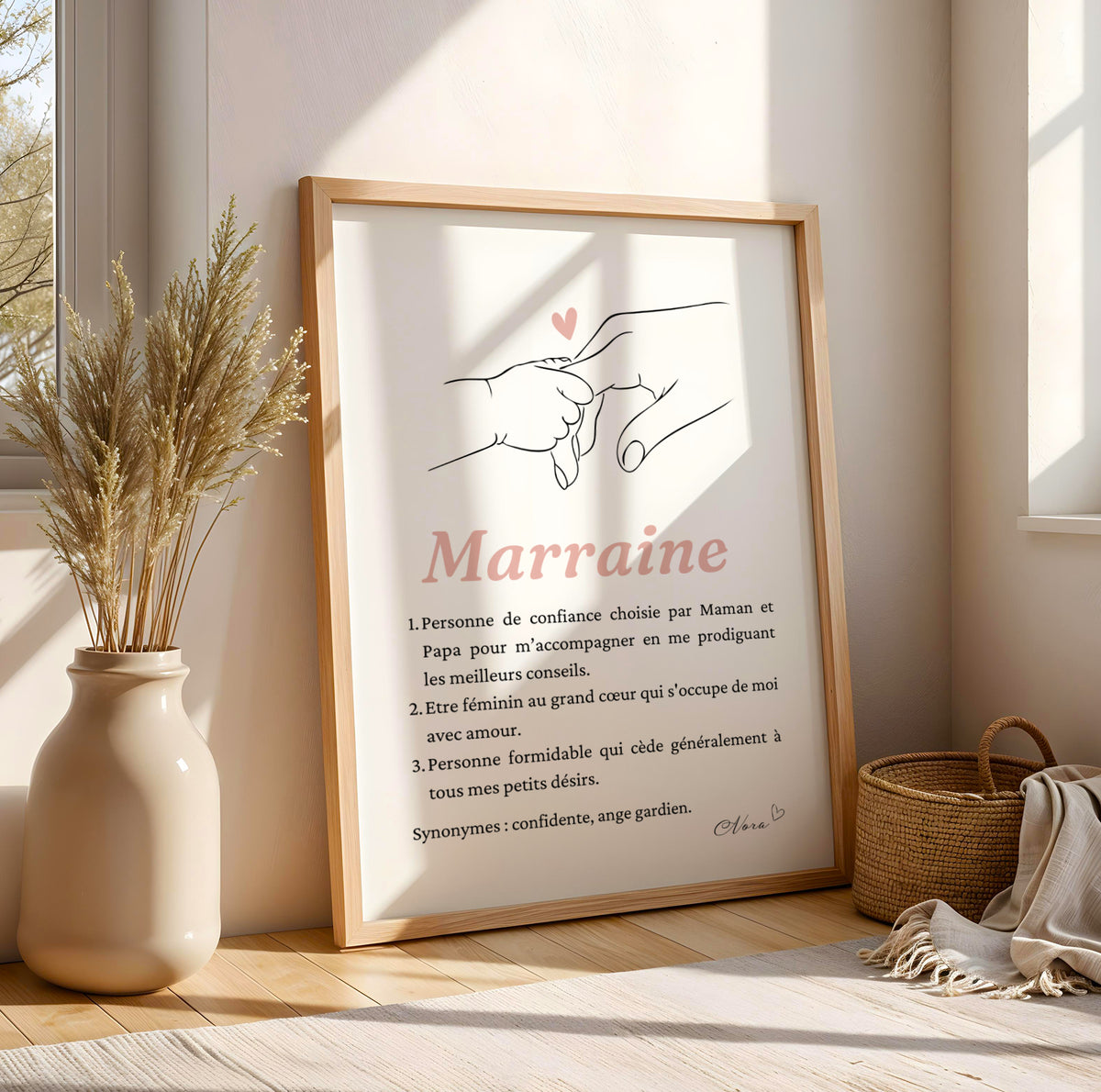 Affiche Marraine Personnalisée | Demande Originale et Cadeau Unique - Image 4