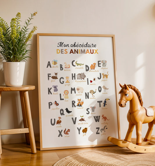🐾 Un voyage au cœur de l'alphabet : L'Abécédaire des Animaux