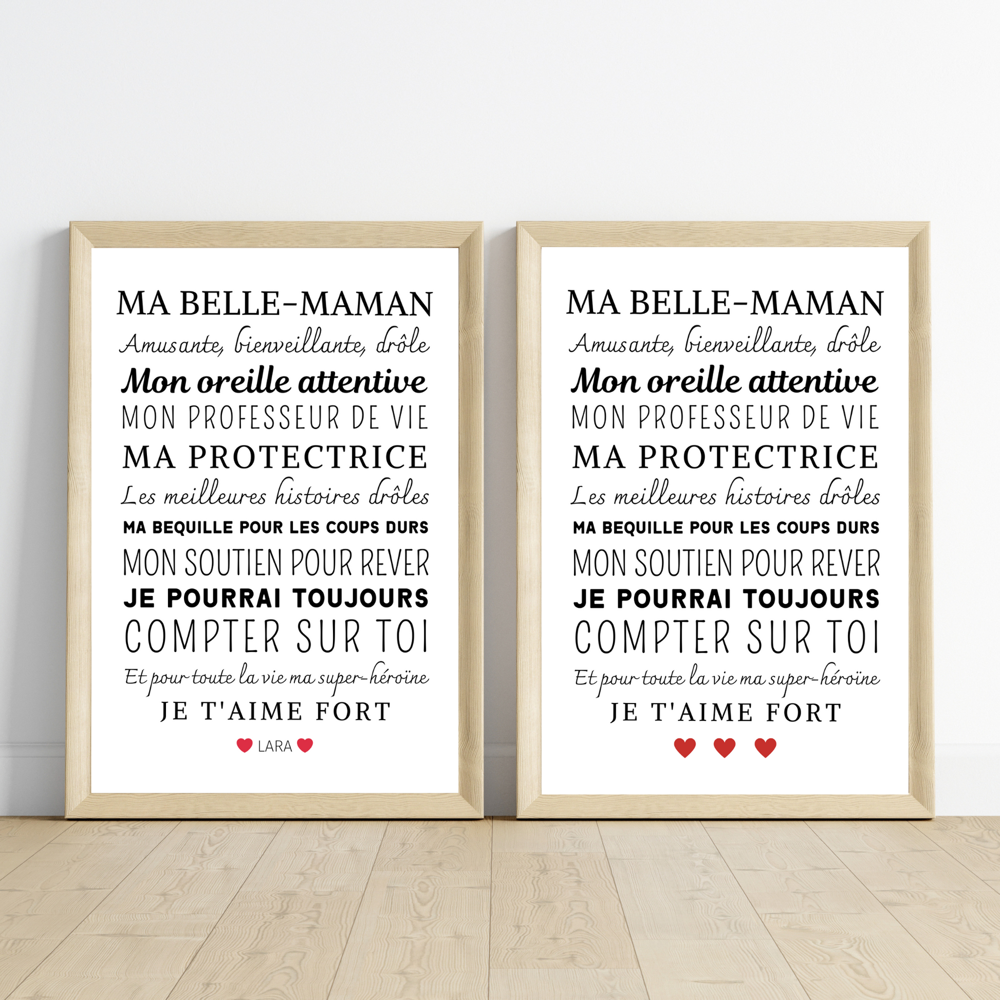 Jolie affiche ma belle-mère / belle-maman&nbsp;