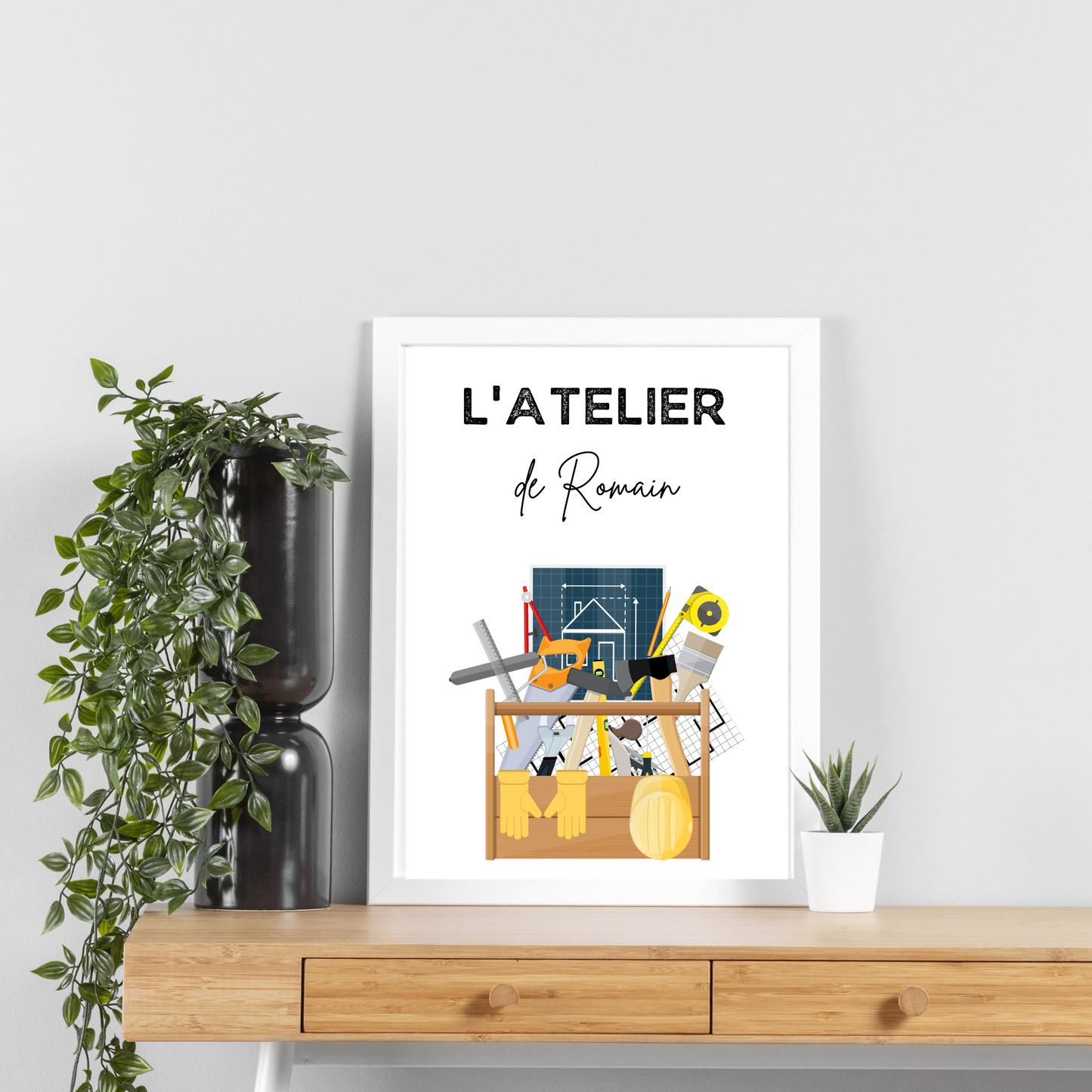 Affiche Atelier de bricolage personnalisée - Poster pour bricoleurs par Le Temps des Paillettes